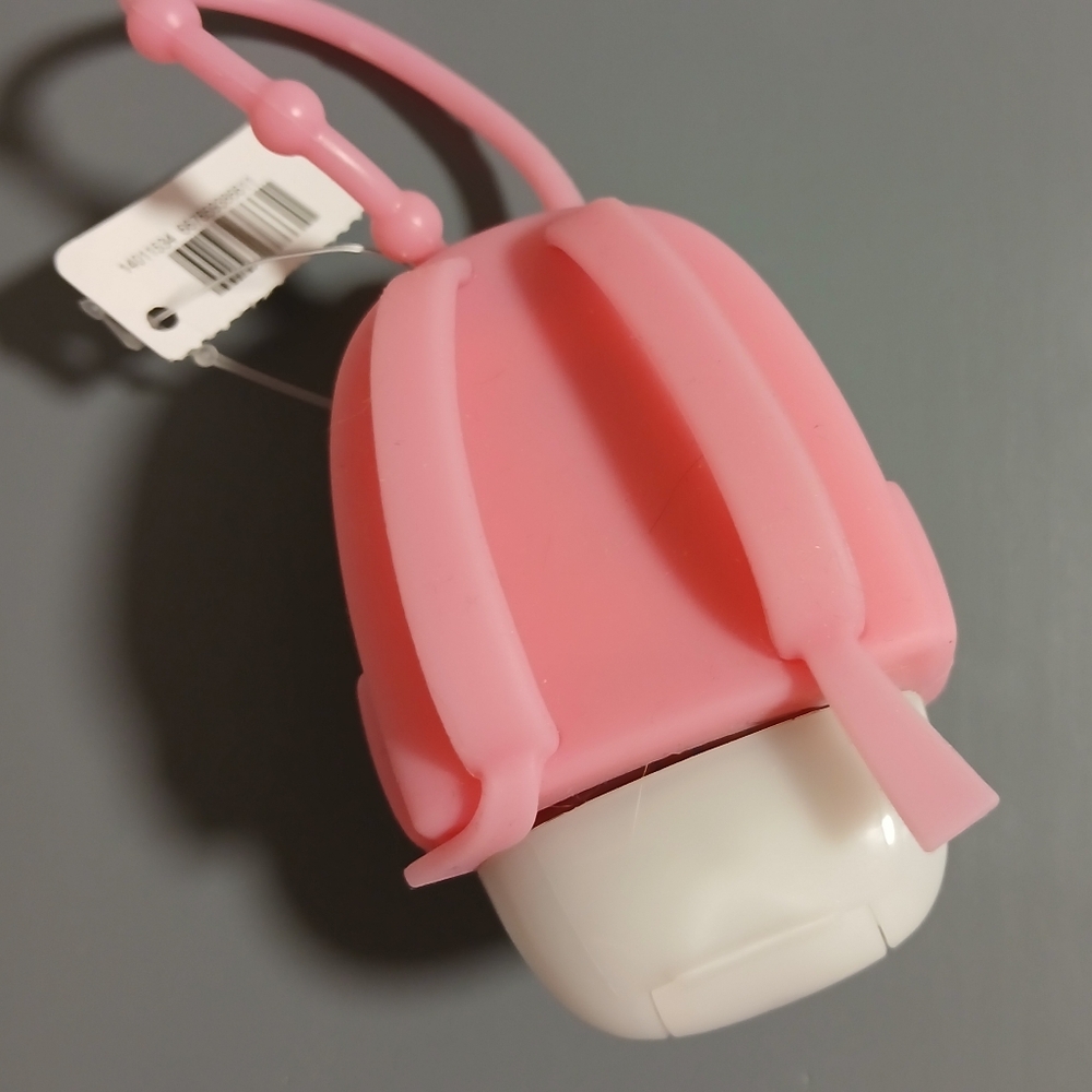 Bath & Body Works Pink Backpack Holder with Winterberry Ice Sanitizer - Picture 5 of 5